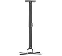 Suptek Ceiling Projector Mount, Universal Wall Mount - Rotate 360, Swivel 90, Tilt 90 with Extension Pole (210-540mm), Black, Up to 13.6kg