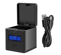 Suptig Battery Charger Compatible for Hero 12, 11, 10, 9 Black, 3-Channel Charger Station for GoPro Hero