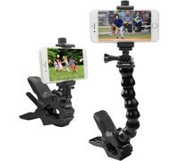Suptig Phone Holder Desk Gooseneck Mount, Cell Phone Clamp Clip for Pole, Mobil