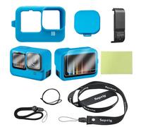 Suptig Protective Case, Silicone Case Compatible for GoPro Hero 12/11/10/9 Black (Blue), RSX-428