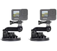 Suptig Suction Cup Mount for Gopro Hero 13, Hero 12, Hero 11,10,9,8,7,6,5,4,3,3+, Hero+Session Apply to Car Windshield and Window as well as no dust clean and smooth flat surfaces (Pack of 2)