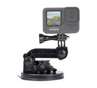 Suptig Suction Cup Mount for Gopro Hero 13, Hero 12, Hero 11,10,9,8,7,6,5,4,3,3+, Hero+Session Apply to Car Windshield and Window as well as no dust clean and smooth flat surfaces