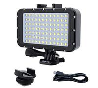 Suptig Underwater Lights Dive Light 84 LED High Power Dimmable Waterproof LED Video Light Waterproof 164ft(50m) For Gopro Canon Nikon Pentax Panasonic Sony Samsung SLR cameras