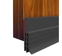 Suptikes 2 Pack Door Draft Stopper, Door Sweep for Exterior/Interior Doors, Under Door Seal Under Door Draft Blocker, Soundproof Door Bottom Weather Stripping, 2" W x 39" L, Black