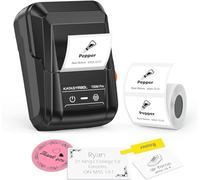 SUPVAN T50M Pro Bluetooth Label Maker Machine with Tape, Wide Waterproof Label, Versatile App with 30+ Fonts and 660+ Icons, Inkless Labeler for Home, Kitchen, School, Office Organization, Black