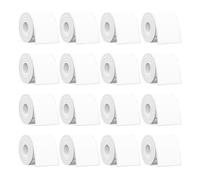 SUPVAN T50M Series Label Maker Tape, 16 Rolls 50mm × 80mm 100 Labels/Roll Genuine Laminated Thermal Label Tape Refill, Waterproof Oilproof Highly Adhesive Auto Detect Labels, Black on White