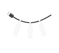 SUPVAN T50M Series Label Maker Tape, 25mm x 38mm + 40mm 105 Labels/Roll Genuine Laminated Thermal Cable Label Tape Refill, Waterproof Oilproof Highly Adhesive Auto Detect Labels, Black on White