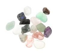 SUPVOX 1 Box Natural Gemstone Mineral Stones Sample for Educational Geology Teaching Colorful Crystal Stones Decor with Mixed Polished Semi-precious Specimens and Unique Visual Learning