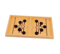SUPVOX 1 Box Wooden Sling Puck Board Game Fast Interactive Chess for Adults and Family Fun Educational Finger Ejection Plaything in Portable Tabletop Game for Parent Engagement