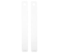 SUPVOX 1 Pair Clay Depth Guide Polymer Clay Thickness Leveling Ruler 12x3x0.2in Acrylic Precise Control Uniform Thickness for Beginners and Experienced Crafters and DIY Projects