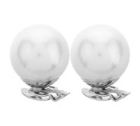 SUPVOX 1 Pair Detachable Shoe Charm Clips Shoe Decorative Buckle Fashionable Elegant Zinc Alloy Plastic Faux Pearl Removable Design Women for Significant Events