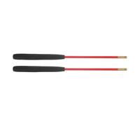 SUPVOX 1 Pair Non-slip Handle Diabolo Sticks with Solid Fiberglass Rod and Copper Tips 44.5cm Long for Traditional Juggling and Acrobatics Play