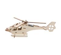 SUPVOX 1 Set Airplane Model Kits: Stem Science Solar Wood Helicopter For Kids - Diy Assembly Airplane Model Experimental Scientific Toy - Physics Desk Puzzle