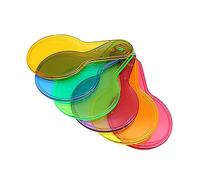SUPVOX 1 Set Color Recognition Filter Board for Translucent Color Paddles Educational for Early Physics and Science Learning Comfortable Slip Handle for Easy Grasping