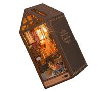 SUPVOX 1 Set DIY Wooden House Model Kit Unfinished Assembly Cabin Plaything for Creative Display Safe and Craft for Home Decor for Desk Bookshelf