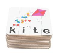 SUPVOX 1 Set English Letter Matching Puzzle for Cognitive Development Educational Game with Patterns Safe Materials for Preschool Learning