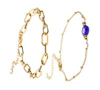 SUPVOX 1 Set Evil Eye Beaded Bracelet for Women Adjustable Hand Decor Stylish Wrist Accessory Stainless Steel Everyday Formal Wear