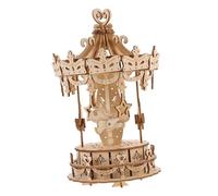 SUPVOX 1 Set Merry Go Round Puzzle DIY Self Assembling Educational Jigsaw for Adults Enhance Imagination and Creativity present for