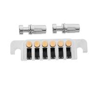 SUPVOX 1 Set Metal Guitar Tailpiece Bridge for Durable String Bridge Tailpiece Easy Installation Replacement for Jazz Guitar Compact Design High Sensitivity Tone