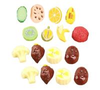 SUPVOX 1 Set Miniature Resin Fruit and Vegetable Model Artificial Fruits and Fake Vegetables Unique Design for Home Decor and DIY Projects Vibrant Colors and Details