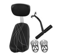 SUPVOX 1 Set Rear Bike Seat with Backrest Armrest Soft Cushion for Easy No Tool Installation Durable Safe for Park Picnic Adventures Compatible with All Bicycles