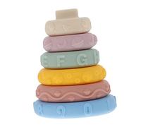 SUPVOX 1 Set Stacking Teething Educational Plaything for Cognitive Development Safe Material for Teething for Learning Colors and Problem Solving Skills