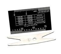 SUPVOX 1 Set String Double Sided String Action Ruler Gauge Tool for Electric Bass Guitar Durable Accurate Measurement for Pickup Pole to String Distance Kit