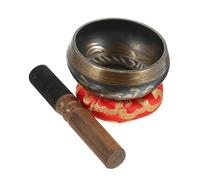SUPVOX 1 set Tibetan Singing Bowl Meditation Zen Decor with Mallet for Relaxation Yoga and Sound Healing Random Color
