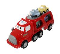 SUPVOX 1 Set Two Pull Back Engineering Vehicle Educational Cartoon Plaything for Boys Safe Construction for Parent Interaction for Ages