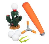 SUPVOX 1 Set Water Sprinkler Cactus Baseball Design Outdoor Rotating Sprayer with Nozzles Summer Fun for Backyard Water Play
