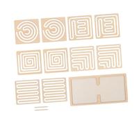 SUPVOX 1 set Wooden Brain Puzzles Set for Adults Fine Motor Skills Development for Home Office Desk Enhances Concentration Hand Eye Coordination Balanced Brain Development