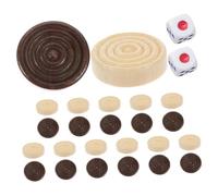 SUPVOX 1 Set Wooden Game Components Set Checkers and Chess Replacement Wooden Board Game Accessories for Multigame Compatibility and Enhanced Play Experience
