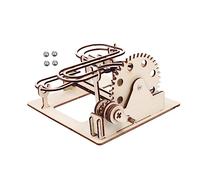 SUPVOX 1 Set Wooden Marble Run Puzzle Educational Bead Maze Game for Hand Cranking Track for Engaging Construction for Fun