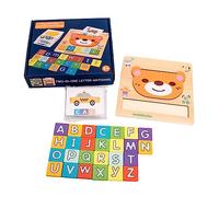 SUPVOX 1 Set Wooden Spelling Educational Word Matching Game for Early Learning Safe Edges Solid Double Sided Letter Blocks for Homeschooling Activities