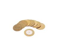 SUPVOX 10 Pcs 29mm Diameter Copper Piezo Discs for Acoustic Guitars and Microphones, Piezoelectric Diaphragm Discs with Stomp Box Function, Suitable for Instrument Accessories