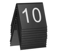 SUPVOX 10 pcs Acrylic Evidence Markers Triangle Table Number Signs Crime Scene Number Markers for Detective Theme Parties and Multipurpose Table Signs
