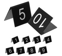 SUPVOX 10 pcs Acrylic Triangle Evidence Markers for Crime Scene Decorations Number Signs Table Markers Practical and Sturdy for Detective Games and Themed Parties