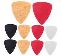 SUPVOX 10 Pcs Assorted Felt Guitar Picks Soft Plectrums for Ukulele Acoustic Electric Strings Set