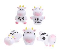 SUPVOX 10 pcs Cow Shaped Bath Material Squeeze Sound Lightweight Shower Playthings for Bathtub and Pool Fun