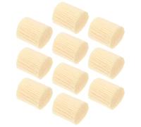 SUPVOX 10 Rolls Pre-Cut Latch Hook Yarn Set Acrylic Wool Yarn for DIY Rug Embroidery Carpet Craft Supplies Beige Color Suitable for Needlework and Handmade Crochet Projects