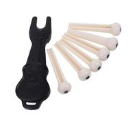 SUPVOX 10 Sets Acoustic Guitar Bridge Pins with Abs Pin Puller Replacement and Maintenance Tool Kit for Pure Sound Quality and Professional Grade Guitar Care