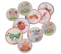 SUPVOX 10 Sheets Adhesive Potty Training Stickers for Color Changing Cartoon Animal Decals for Toilet Seats Easy Peel and Stick Urine Activated Fun Reward Supply