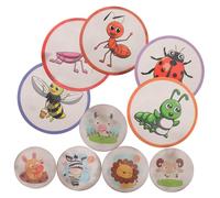 SUPVOX 10 Sheets Color Changing Potty Training Stickers for Boys Temperature Sensitive Adhesive Toilet Targets Cartoon Animal Motivates Toilet Use and Builds Habits