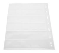 SUPVOX 10 Sheets Stamp Collection Album Pages 30 Pockets Stamp Storage Inserts Coin Organizer Pages for Collectors without Outer Cover Suitable and Coin Albums