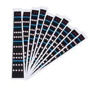 SUPVOX 10 Sheets Violin Fingerboard Sticker Set, Paper Intonation Decals for 4/4 Size Violins, Easy-To-Apply Finger Guide for Beginners and Learners