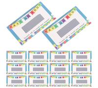 SUPVOX 100 Blank DIY Scratch off Reward Cards with Stickers for Classroom Motivation, Student Appreciation Punch Cards for Teaching and Family Events, Educational Incentive Supplies