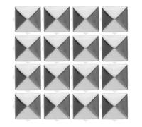SUPVOX 100 Pcs 10mm Silver Square Pyramid Studs with 4 Prongs for DIY Leathercraft Clothing Bags Shoes Jewelry Decoration