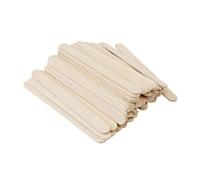 SUPVOX 100 Pcs Natural Beige Wood Craft Sticks Without Splinter for Party Crafts and Classroom Use, Environmental-Friendly DIY Wood Sticks and Teachers