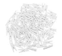SUPVOX 100 Pcs Wooden Photo Clips Wedding Decorative Picture Clips for Hanging Photos Picture Framing Supplies