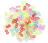 SUPVOX 1000pcs S Clips Rubber Band Bracelet Connectors Loom Clips DIY Handcrafts Supply for Bracelet Making Kit Crafts Accessories
